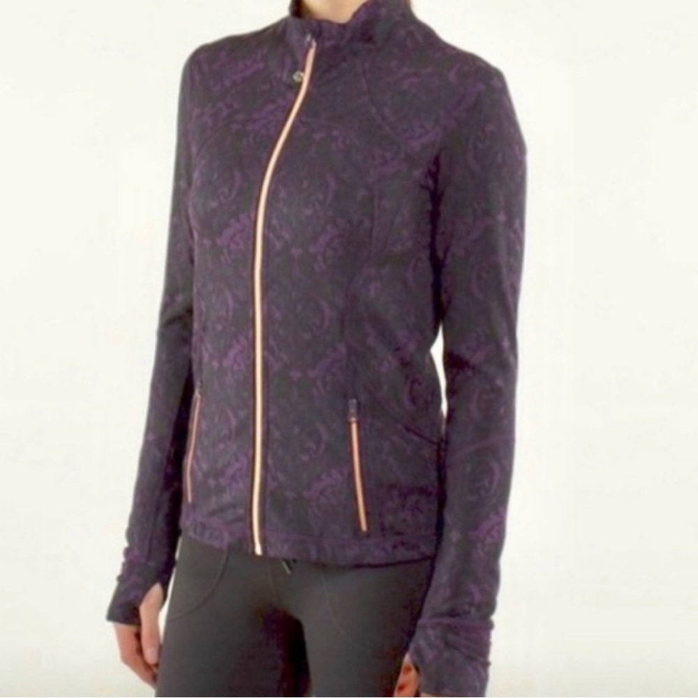 Lululemon Define Jacket Purple and rose gold
